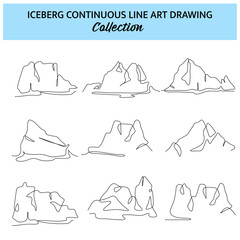 Vector illustration of slopes drawing  . Modern flat in continuous line style.