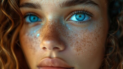 close up portrait of a woman