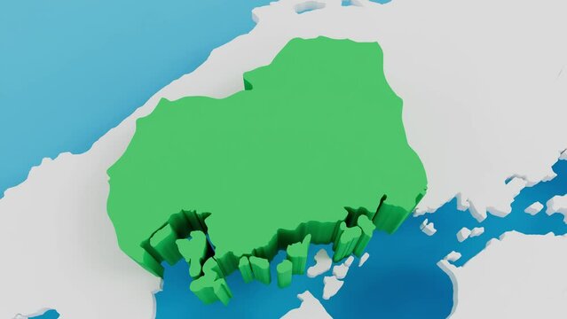 広島県　地図　ズームアップ