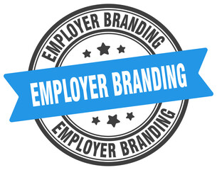 Fototapeta premium employer branding stamp. employer branding label on transparent background. round sign