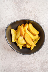 baked potato in the bowl