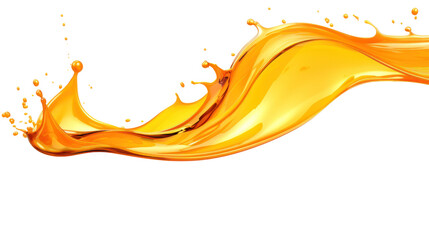 Fototapeta premium Oil splash isolated on transparent and white background.PNG image. 