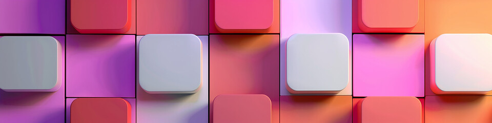 Fototapeta premium AI art, three-dimensional block background