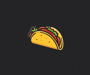 taco logo design template