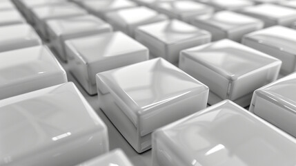 AI art, three-dimensional block background