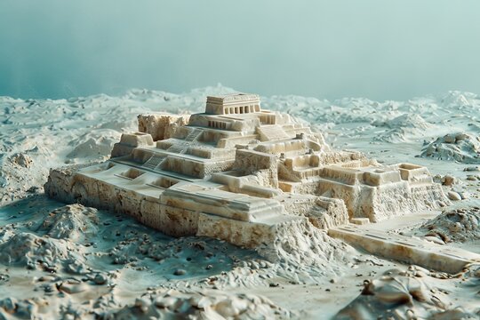 Buried Ruins and Forgotten Civilizations Depicting buried ruins of a forgotten civilization
