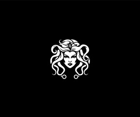 medusa logo design template