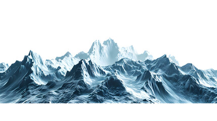 mountains. isolated on white background.