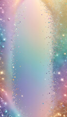 pastel colored light glitter background illustration. with copy space