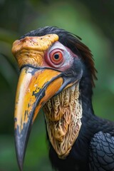 Obraz premium A detailed shot of a bird with a notably large beak. Suitable for nature and wildlife themes