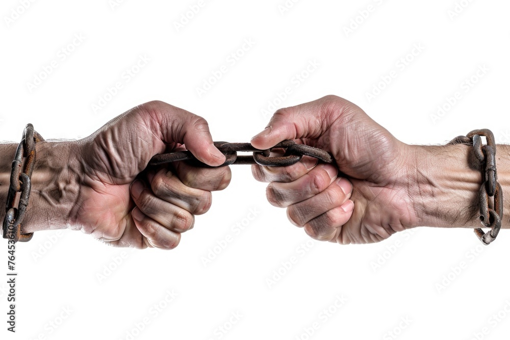 Poster close-up of hands with scissors, ideal for crafts or diy projects