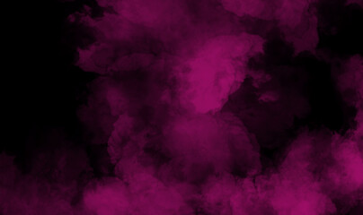 Pink smoke on black background