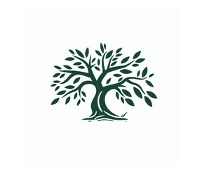 masculine tree logo design template