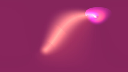 pink heart with light