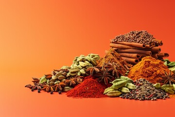Garam Masala Spices a variety of aromatic garam masala spices