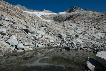 One of the last glacier in the italian alps, Alto Adige, Italy