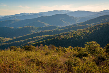 Fototapeta premium Shenandoah National Park along the Blue Ridge Mountains in Virginia