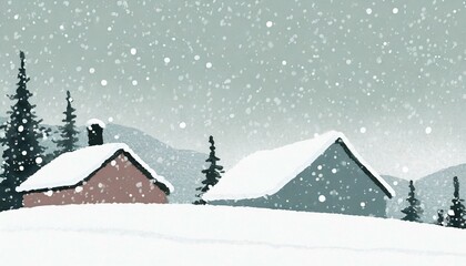 Fototapeta premium 屋根の上の雪
