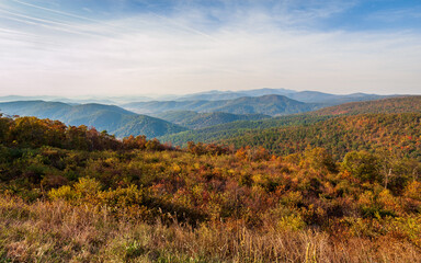 Shenandoah National Park along the Blue Ridge Mountains in Virginia © Zack Frank