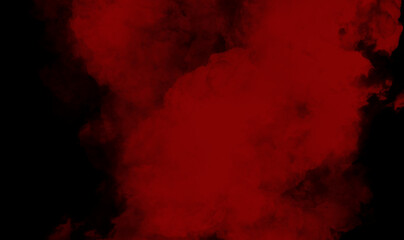 Red smoke on black background © lado