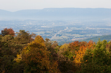 Obraz premium Shenandoah National Park along the Blue Ridge Mountains in Virginia