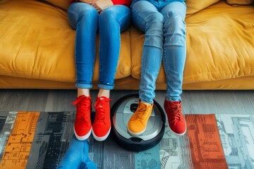 Revolutionizing Home Cleanliness: How Robotic Vacuums Aid in Comprehensive Floor Care, Allergen Reduction, and Efficient Pet Maintenance - obrazy, fototapety, plakaty