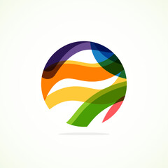 Abstract circle logo - minimalist emblem, timeless and universal shape of circle. Unique logo represent range of brands and concepts, encapsulating simplicity and creativity in single, iconic image