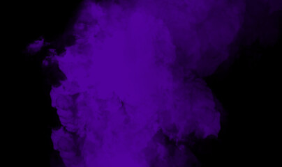 Purple smoke on black background