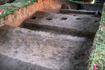 A panoramic view of the excavations at Plisneska in the Lviv region.