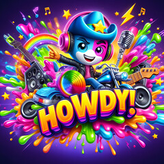 Splashes of Neon Riffs - HowdY!
