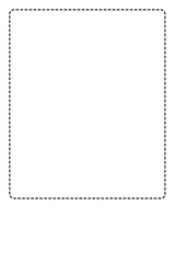 vertical banner, dot line frame, rectangle shape, geometric, isolated. transparent background and copy space or empty. png