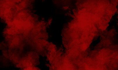 Red smoke on black background