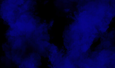 Blue smoke on black background