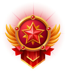 Game Badge with Star