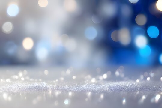 holiday christmas christmas light white winter background light bokeh abstract sparkle background blue white abstract glistering silver texture bokeh glowing silver shine texture glitter snow Generati