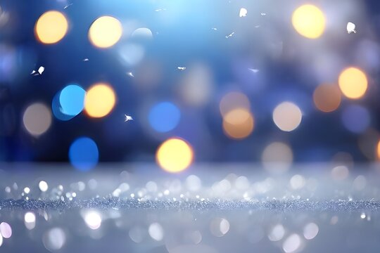 holiday christmas christmas light white winter background light bokeh abstract sparkle background blue white abstract glistering silver texture bokeh glowing silver shine texture glitter snow Generati