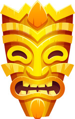 Yellow Tiki Mask