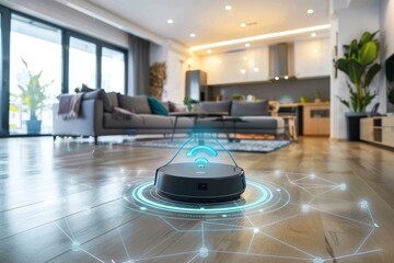 Advanced Home Hygiene: Intelligent Robotic Cleaning Solutions and Smart Home Automation for Enhanced Air Quality, Decor Aesthetics, and Comprehensive Health and Safety.