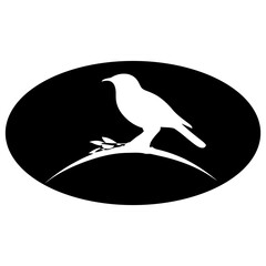 Bird logo silhouette