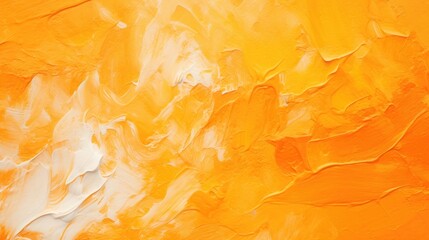 Closeup of abstract rough colorful orange colors art painting texture background wallpaper, pallet knife paint - obrazy, fototapety, plakaty