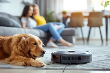 The Evolution of Home Cleaning: Utilizing Smart Technologies for Enhanced Air Quality and Allergen Reduction - obrazy, fototapety, plakaty