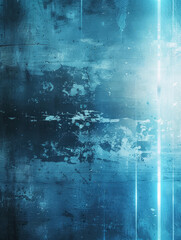 Cool blue abstract with light streaks and grunge texture.