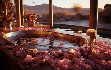 spa hot tub on sahara. - 764560983
