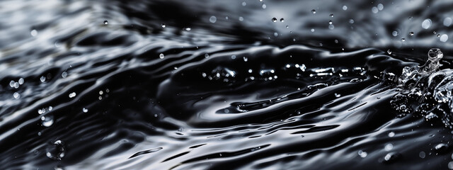 Close up of water with droplets