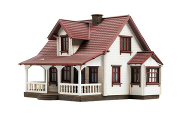 House on transparent background,