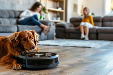Elevate Your Home Cleaning Strategy with Advanced Robotic Technology: Optimize Your Living Space with Efficient Allergen Control, Smart Floor Care, and Seamless Home Automation - obrazy, fototapety, plakaty