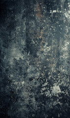 Dark blue textured background with grunge scratches, evoking a sense of vintage decay and urban grunge.