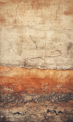 Obraz premium An old, cracked wall with a vintage, grungy appearance.
