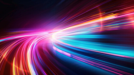 business speed technology glowing light