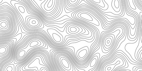 Abstract topographic contours map background. Ocean topographic line map with curvy wave isolines vector Topographic Map. 
